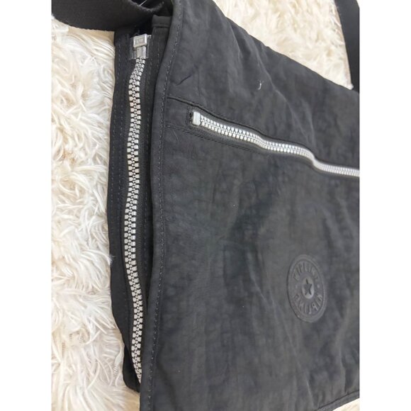 Kipling 2 Black Bags Adjustable Straps Multiple Compartments Messenger Crossbody - Picture 11 of 16